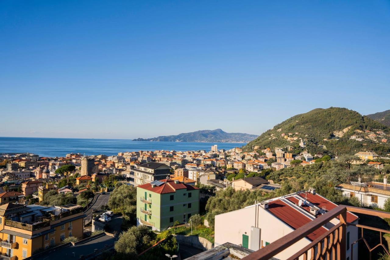 093 - Casa Panorama, Vista Mare E Vista Portofino, 500 Metri Centro Di Chiavari, Posto Auto Gratis Incluso Leilighet Eksteriør bilde