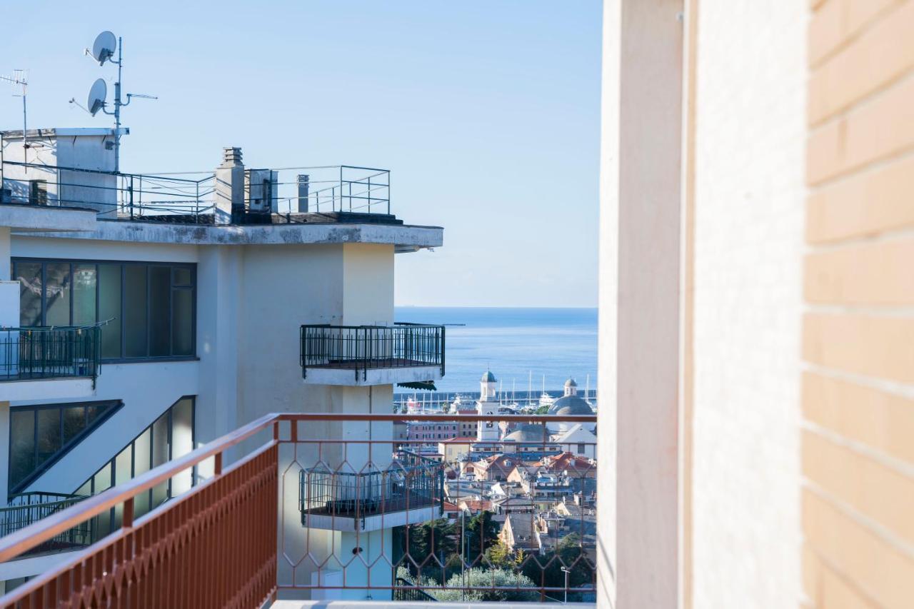 093 - Casa Panorama, Vista Mare E Vista Portofino, 500 Metri Centro Di Chiavari, Posto Auto Gratis Incluso Leilighet Eksteriør bilde
