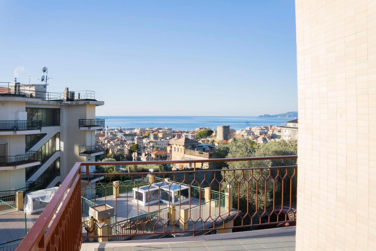 093 - Casa Panorama, Vista Mare E Vista Portofino, 500 Metri Centro Di Chiavari, Posto Auto Gratis Incluso Leilighet Eksteriør bilde