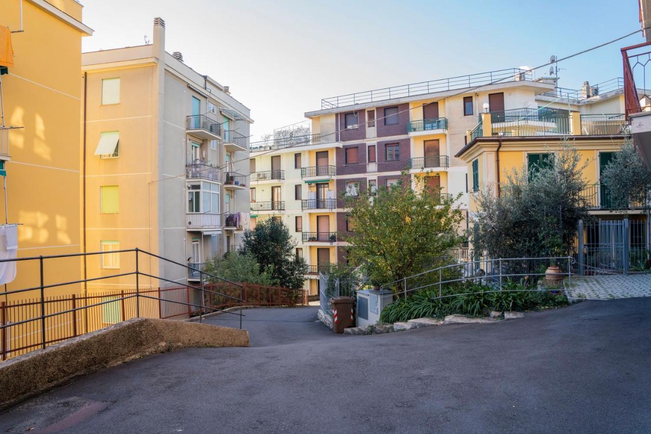 093 - Casa Panorama, Vista Mare E Vista Portofino, 500 Metri Centro Di Chiavari, Posto Auto Gratis Incluso Leilighet Eksteriør bilde